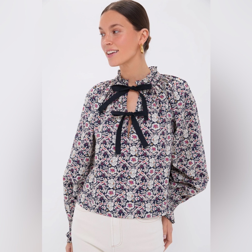 Rhode Aiden Cotton Top in Bordeaux Plume Sz XL